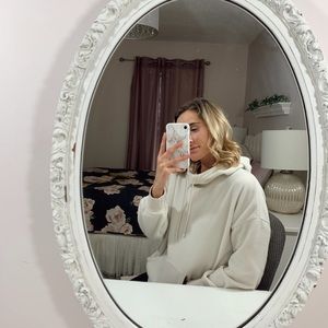 Oversized Cream Hoodie